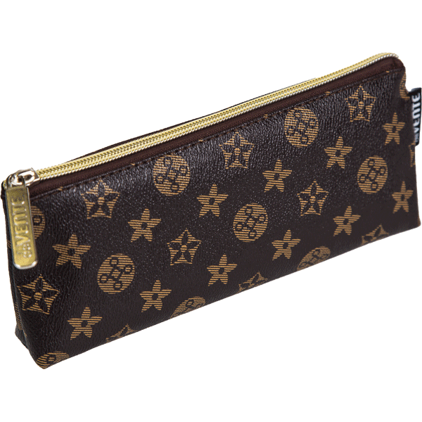 Пенал-косметичка 1 отделение deVENTE Monogram искусственная кожа коричневый, арт. 7026441