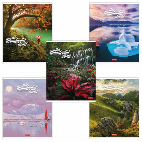 Тетрадь А5 96л линия ХАТБЕР Удивительный мир, арт. 96Т5В2