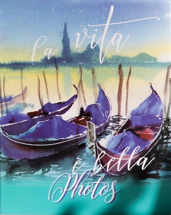 Фотоальбом 10*15 100ф ПОЛИНОМ Watercolor Travel Венеция, арт. FA 100.001-3