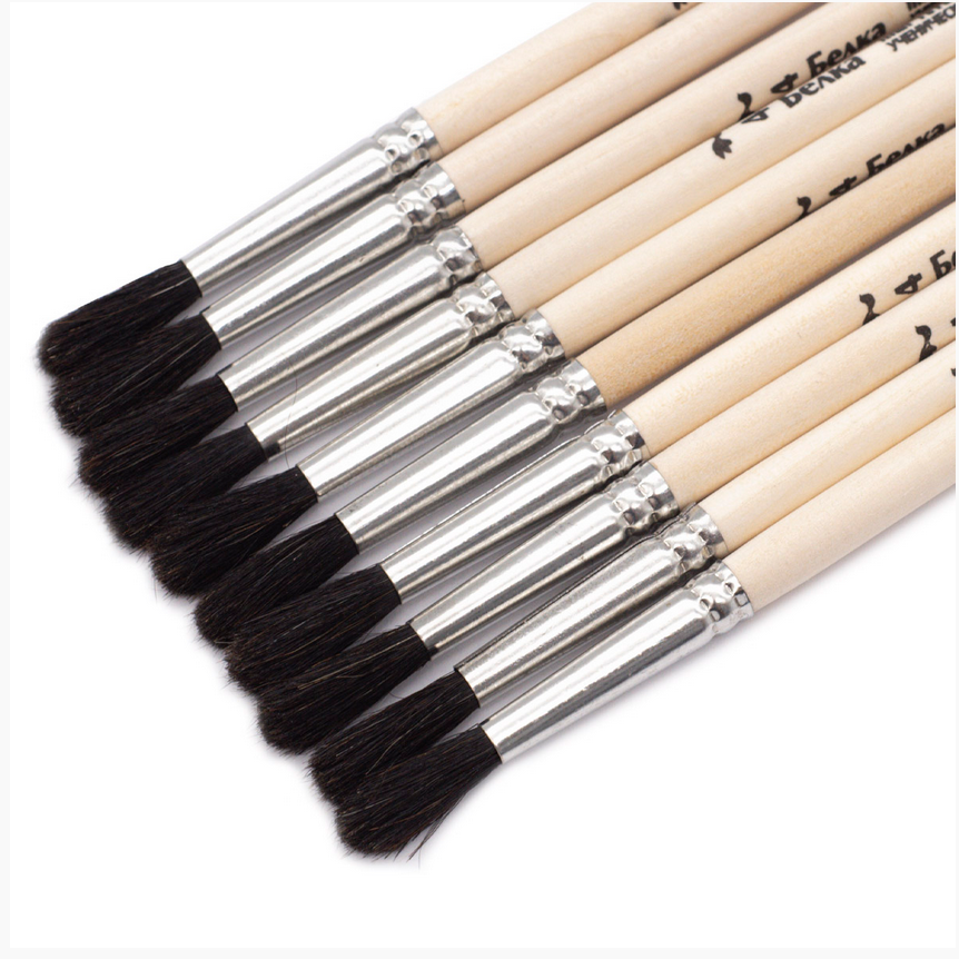 Кисть круглая № 4 белка АРТКОМ, арт. БК-02004/БП-02024