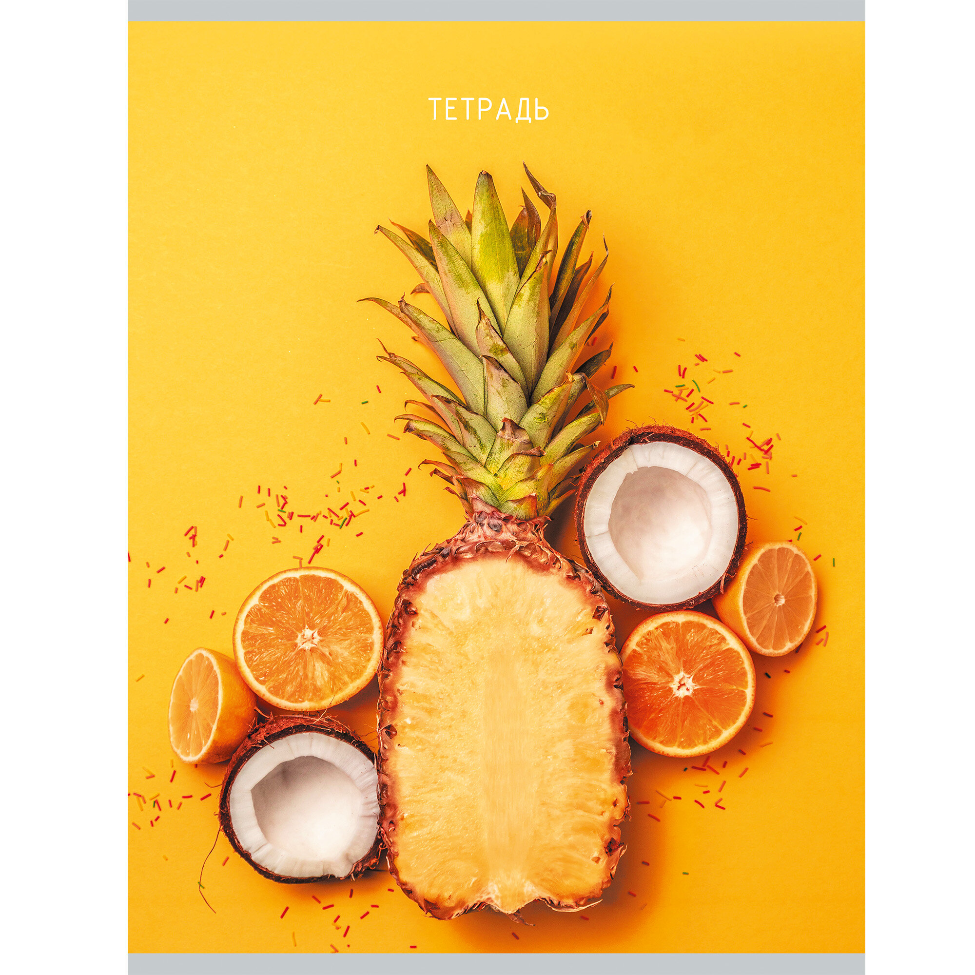 Тетрадь А4 80л клетка LISTOFF Тропический микс, арт. Т4805081