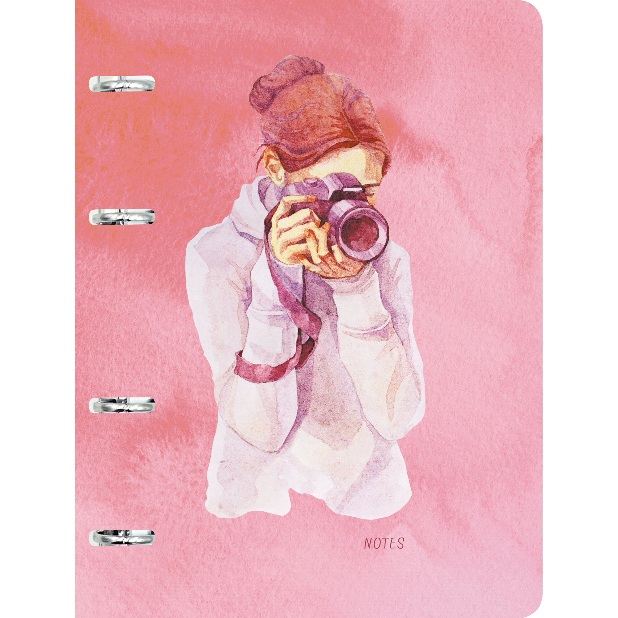 Тетрадь А5 120л клетка на кольцах JOY BOOK Girl power soft touch, арт. ПБ1204981