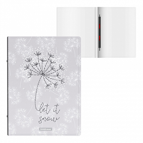 Папка скоросшиватель пластиковая с пружинным механизмом ERICH KRAUSE Frozen Beauty, арт. 54085