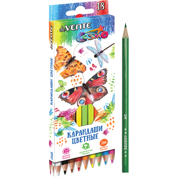 Карандаши цветные 18цветов deVENTE Cosmo, арт. 5023303