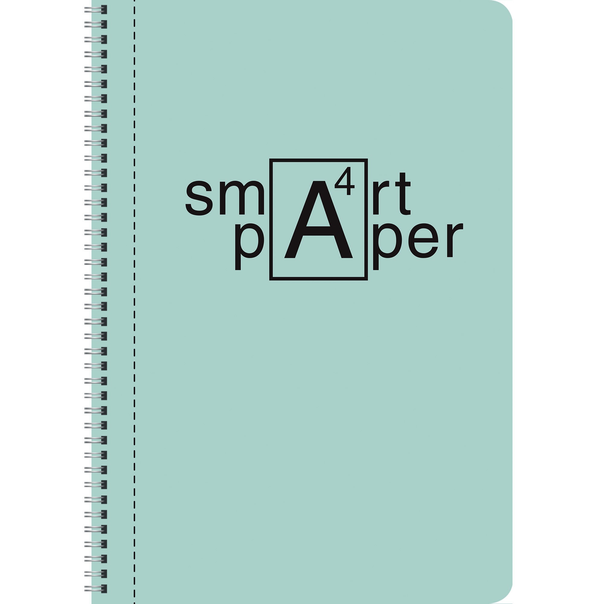 Тетрадь А4  80л клетка спираль LISTOFF Smart пластиковая обложка бирюзовая, арт. ТПС496125