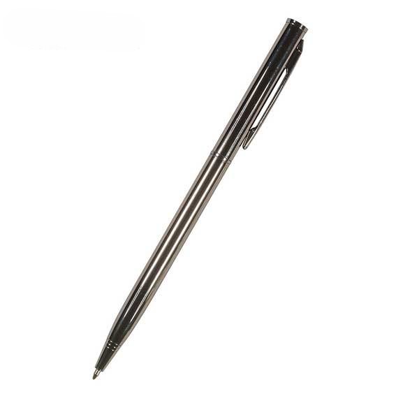 Ручка подарочная шариковая синяя BRUNO VISCONTI Palermo корпус вороненая сталь поворотный механизм, арт. 20-0250/20