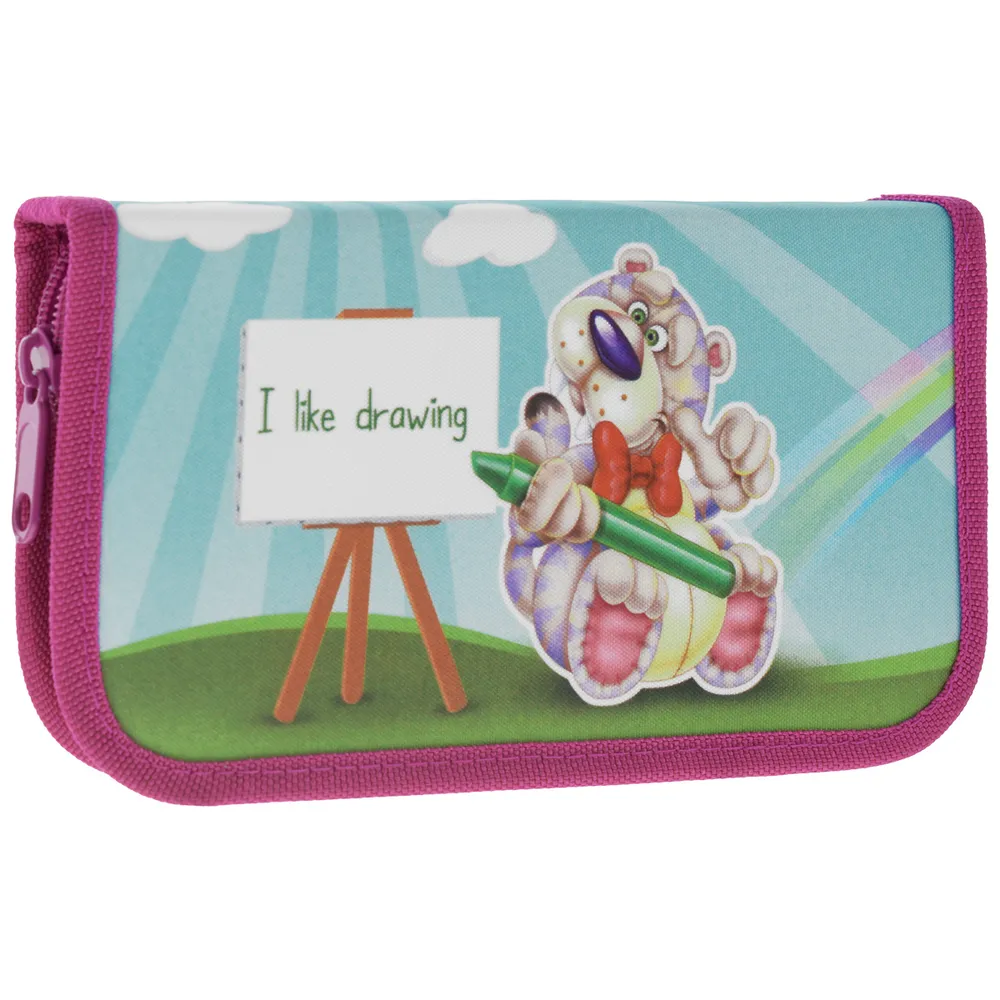 Пенал 1 отделение с наполнением TIGER Smart Kids, арт. 1326