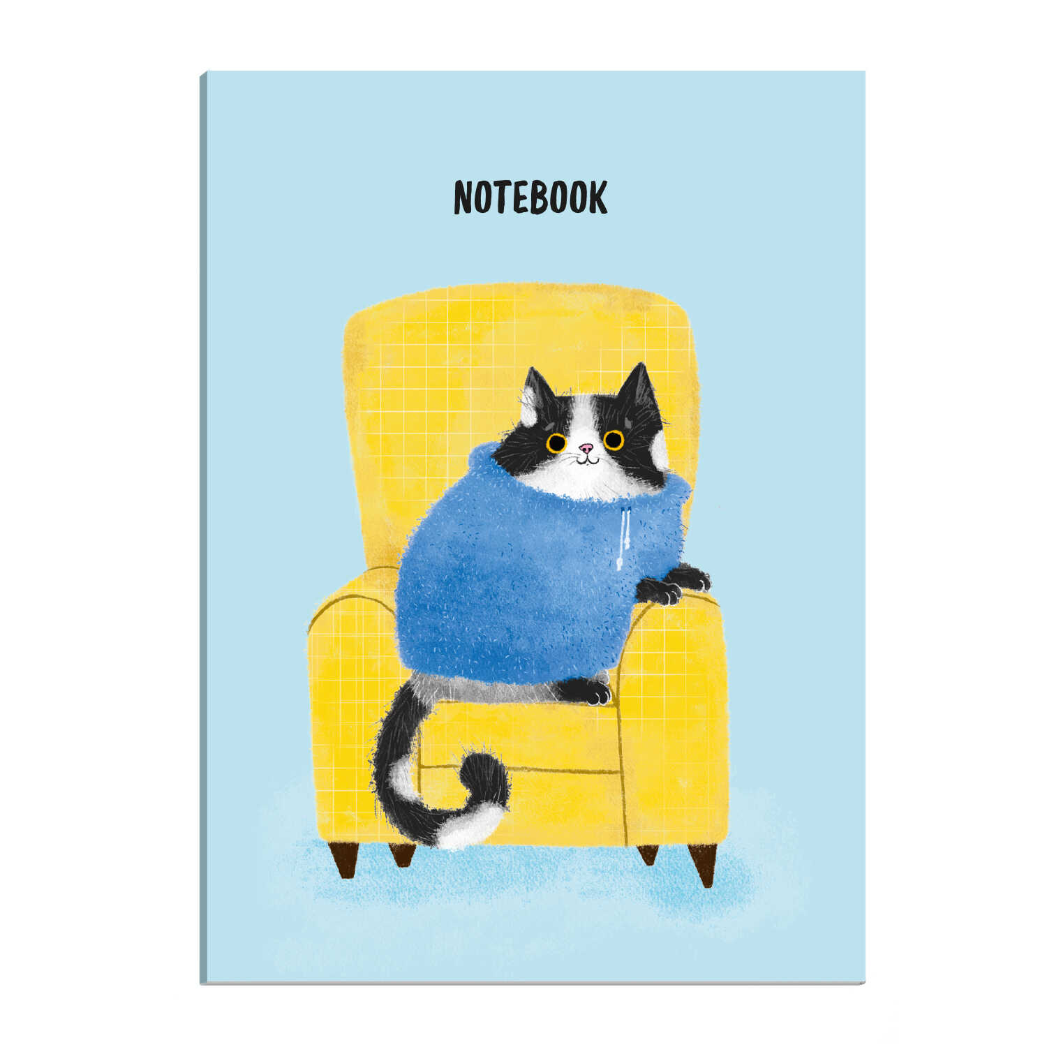 Записная книжка А6+ 96л в точку ФЕНИКС Уютный кот дизайнерский блок soft touch, арт. 61509