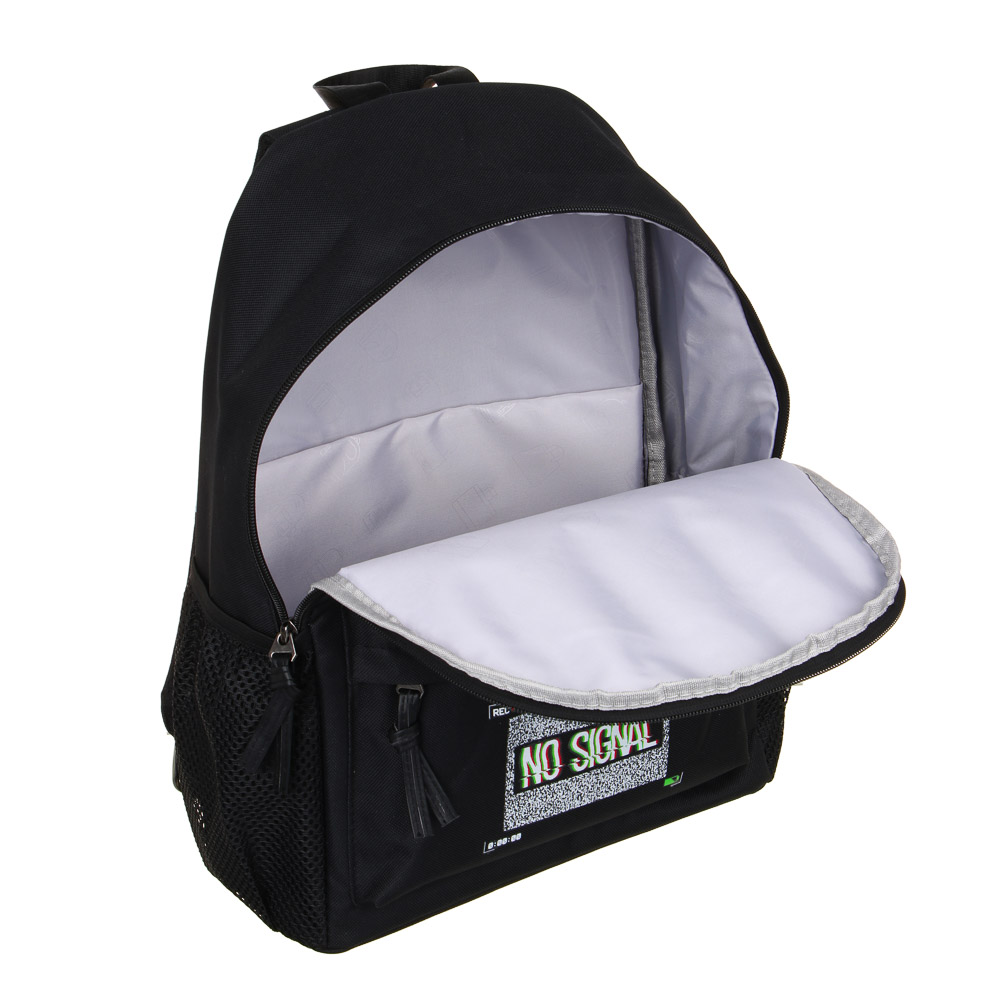 Рюкзак подростковый BY Нет сигнала черный мягкий уплотненная спинка, арт. 254-662