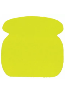 Бумага с клеевым краем фигурная 76*76 50листов PROFF Телефон неон желтая, арт. PFA1179N