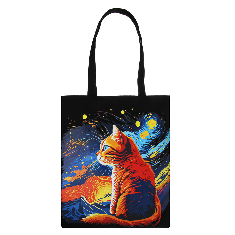 Сумка шоппер CLIP STUDIO Кот и звезды, арт. 090-096