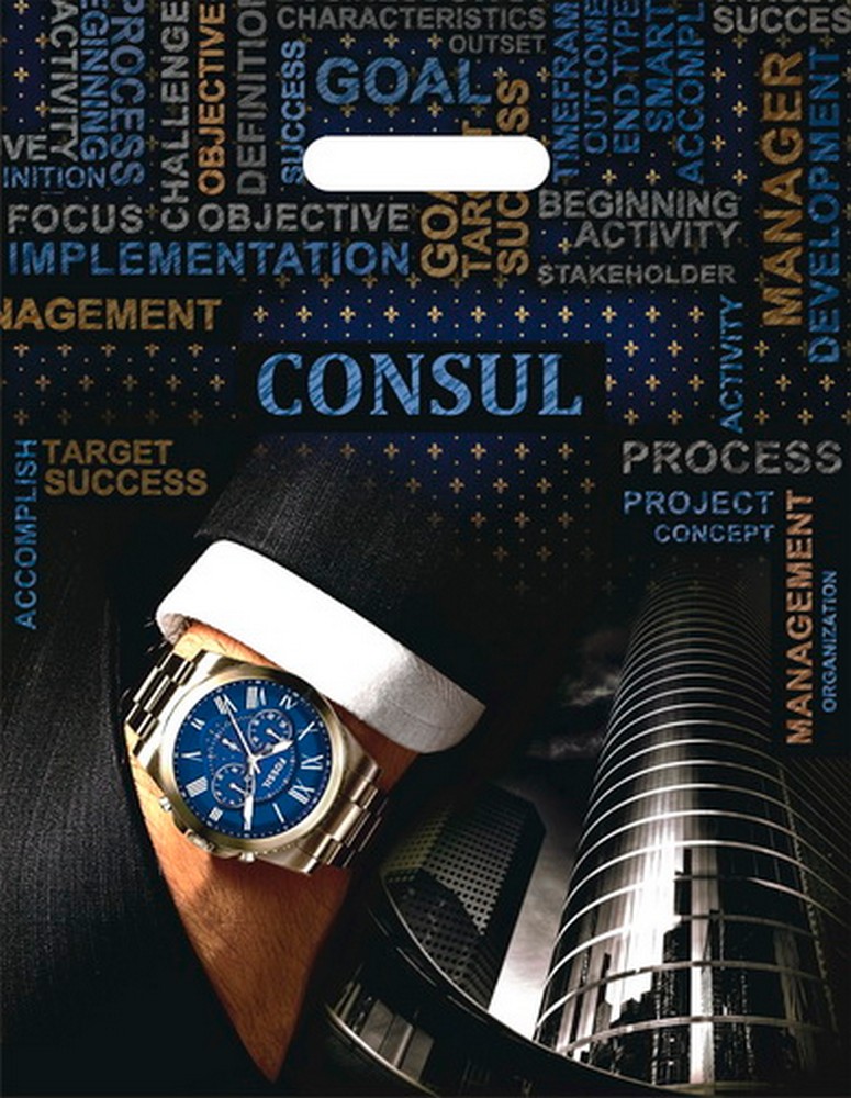 Пакет полиэтиленовый пробивные ручки 31*40 Консул, арт. 4962412