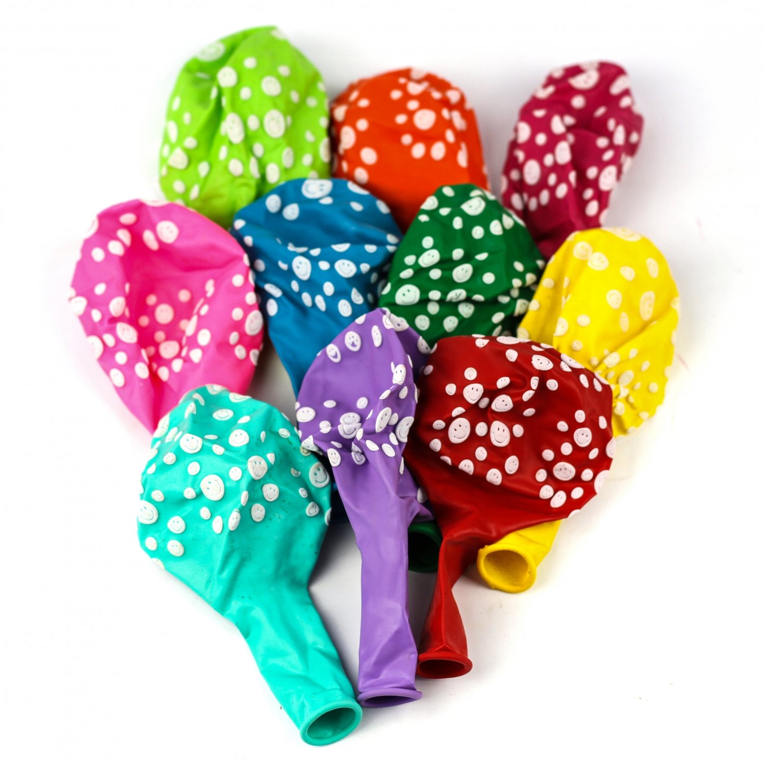 Шар латексный 12"(30см) Смайлики ALINGAR ассорти, арт. AL 6383