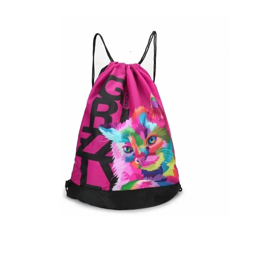 Мешок для обуви GRIZZLY темная фуксия, арт. ОМ-91-12