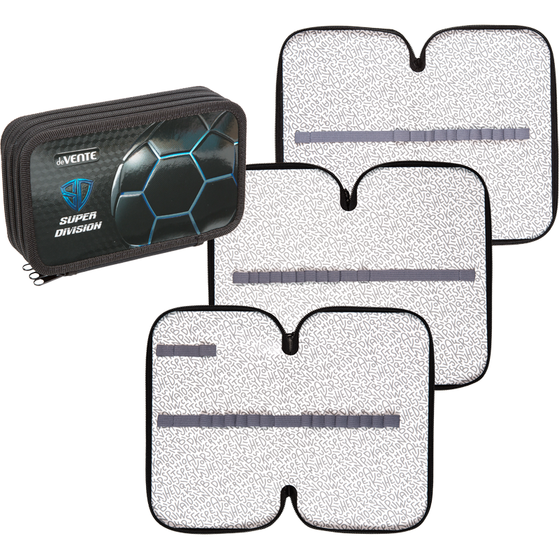 Пенал 3 отделения deVENTE Super Division, арт. 7013514