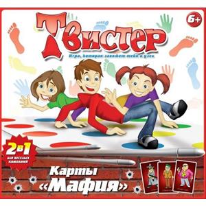 Игра напольная Твистер+карты Мафия ЭНИКИ БЕНИКИ, арт. 10010