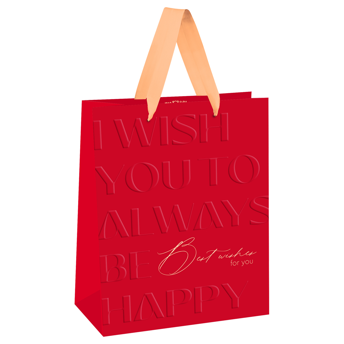 Пакет подарочный 18*23 MESHU Red wishes, арт. MS_66126
