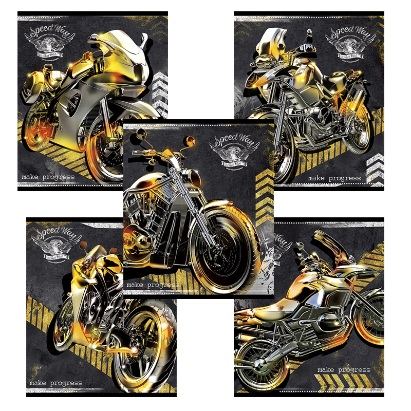 Тетрадь А5 48л клетка ПЗБМ Без тормозов ассорти, арт. 027341