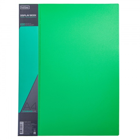 Папка с мультифорами 100стр ХАТБЕР Standard зеленая, арт. 100AV4_00107