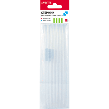 Клеевые патроны  7мм 8шт/упак deVENTE прозрачные, арт. 4181901