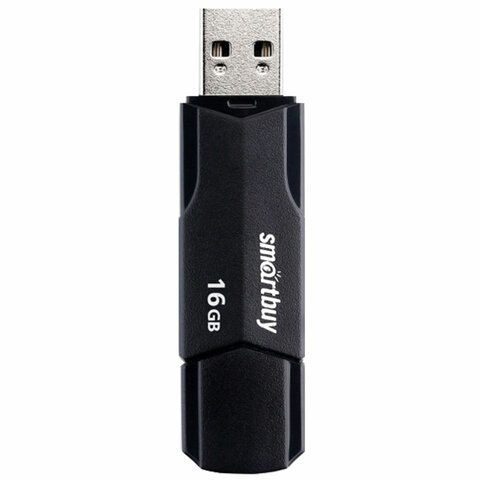 Модуль памяти 16Gb SMARTBUY Clue USB 2.0 корпус черный, арт. 513784/SB16GBCLU-K