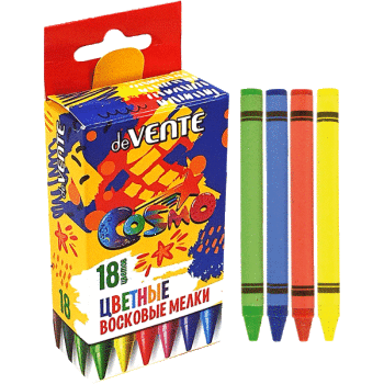 Карандаши восковые  18цветов deVENTE Cosmo, арт. 8077815