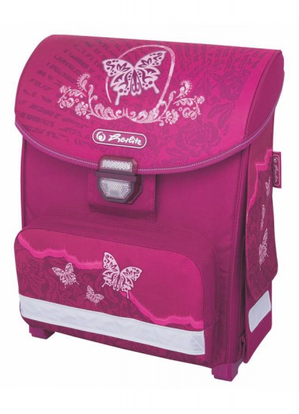 Рюкзак школьный HERLITZ SMART Rose Butterfly ортопедический, арт. 11438348