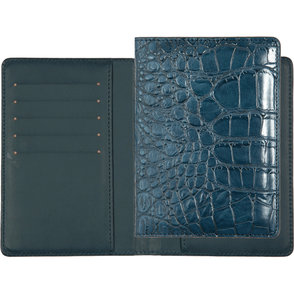 Обложка на паспорт deVENTE Belcanto искусственная кожа 5 отделений для визиток синяя, арт. 1030006