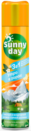 Освежитель воздуха 300мл SUNNY DAY Утро в горах, арт. 91534