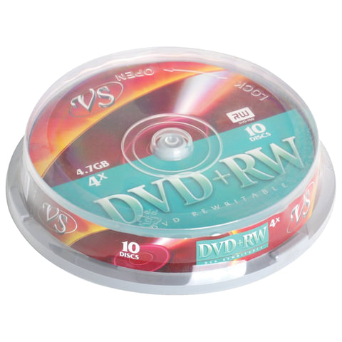 Диск DVD+RW VS 4.7Gb 4x Box, арт. VSDVDPRWCB1001/511543
