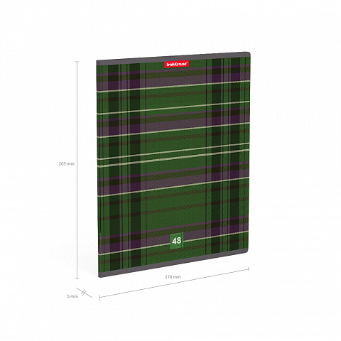 Тетрадь А5 48л клетка ERICH KRAUSE Scottish Cage ассорти, арт. 47516