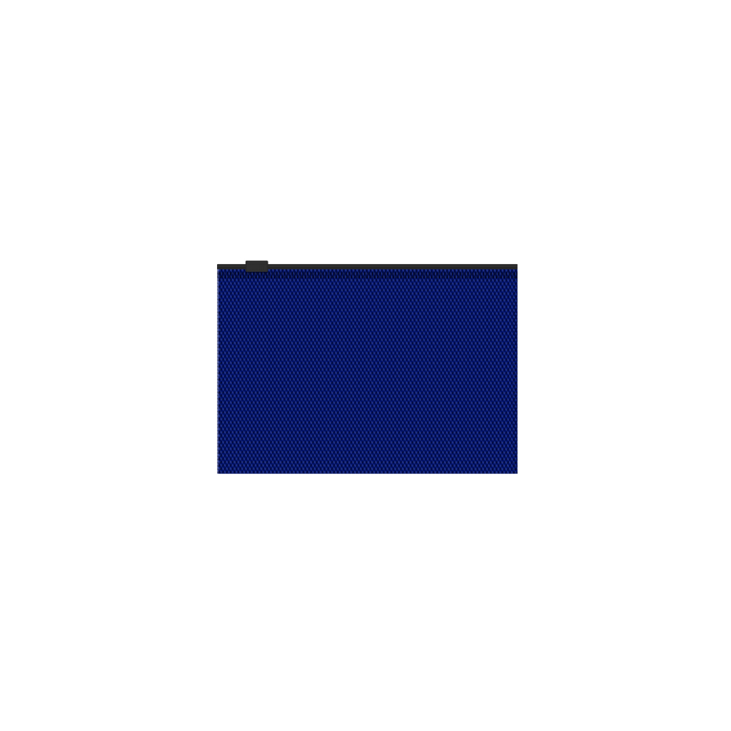 Папка конверт на молнии С6 ERICH KRAUSE Diamond Total Blue полупрозрачная, арт. 55091