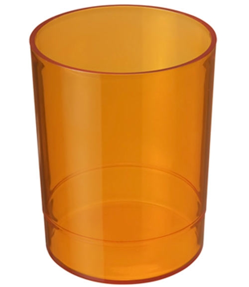Стакан для карандашей и ручек СТАММ тонированный манго, арт. СН603