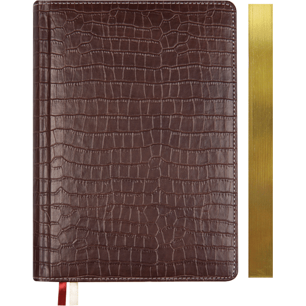 Ежедневник недатированный В6 deVENTE Wild кремовый блок искусственная кожа бордовый срез золотой, арт. 2035100