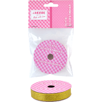 Лента декоративная 1,3*3м deVENTE Metallic золото, арт. 9040007