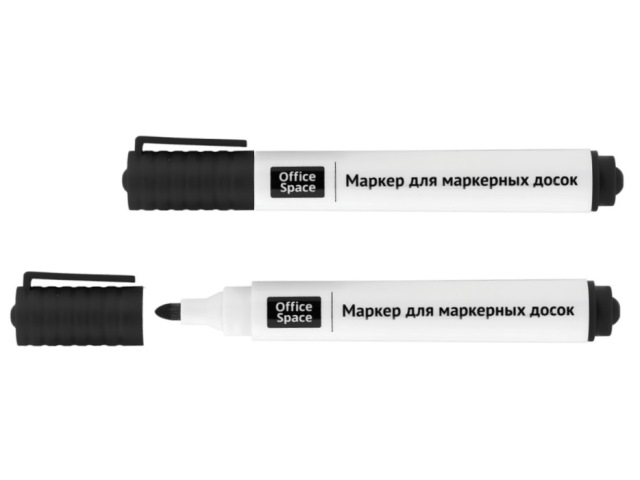 Маркер для доски черный круглый 3мм OFFICESPACE, арт. WBM_85433
