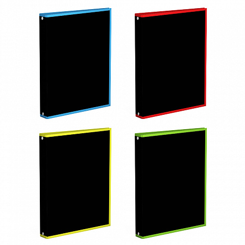 Тетрадь А5 80л клетка на кольцах ERICH KRAUSE Accent твердая обложка ассорти, арт. 53392