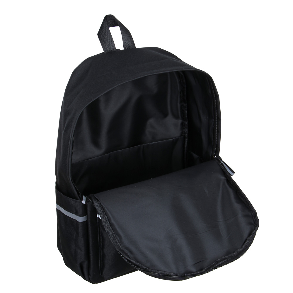 Рюкзак подростковый CLIP STUDIO черный мягкий уплотненная спинка, арт. 254-707