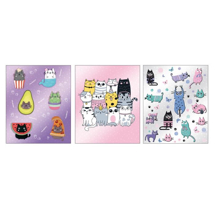 Обложка для тетрадей и дневников 21*35 70мкм ФЕНИКС Коты, арт. 51140