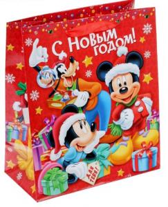 Пакет подарочный 23*27 DISNEY С Новым Годом! Микки Маус и его друзья, арт. 1352120