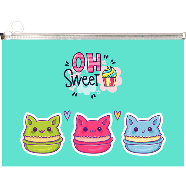 Папка конверт на молнии А4 deVENTE Oh sweet, арт. 3072951