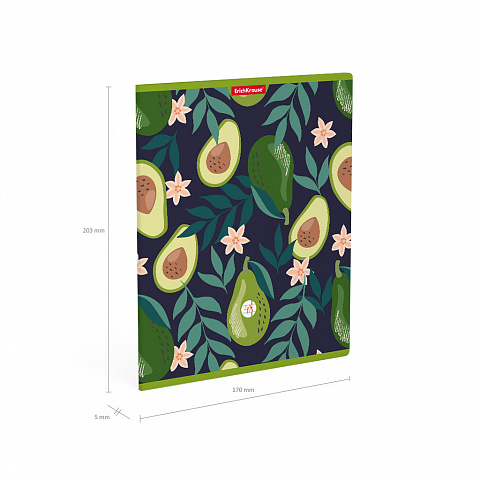 Тетрадь А5 48л клетка ERICH KRAUSE Avocado Dusk, арт. 52962