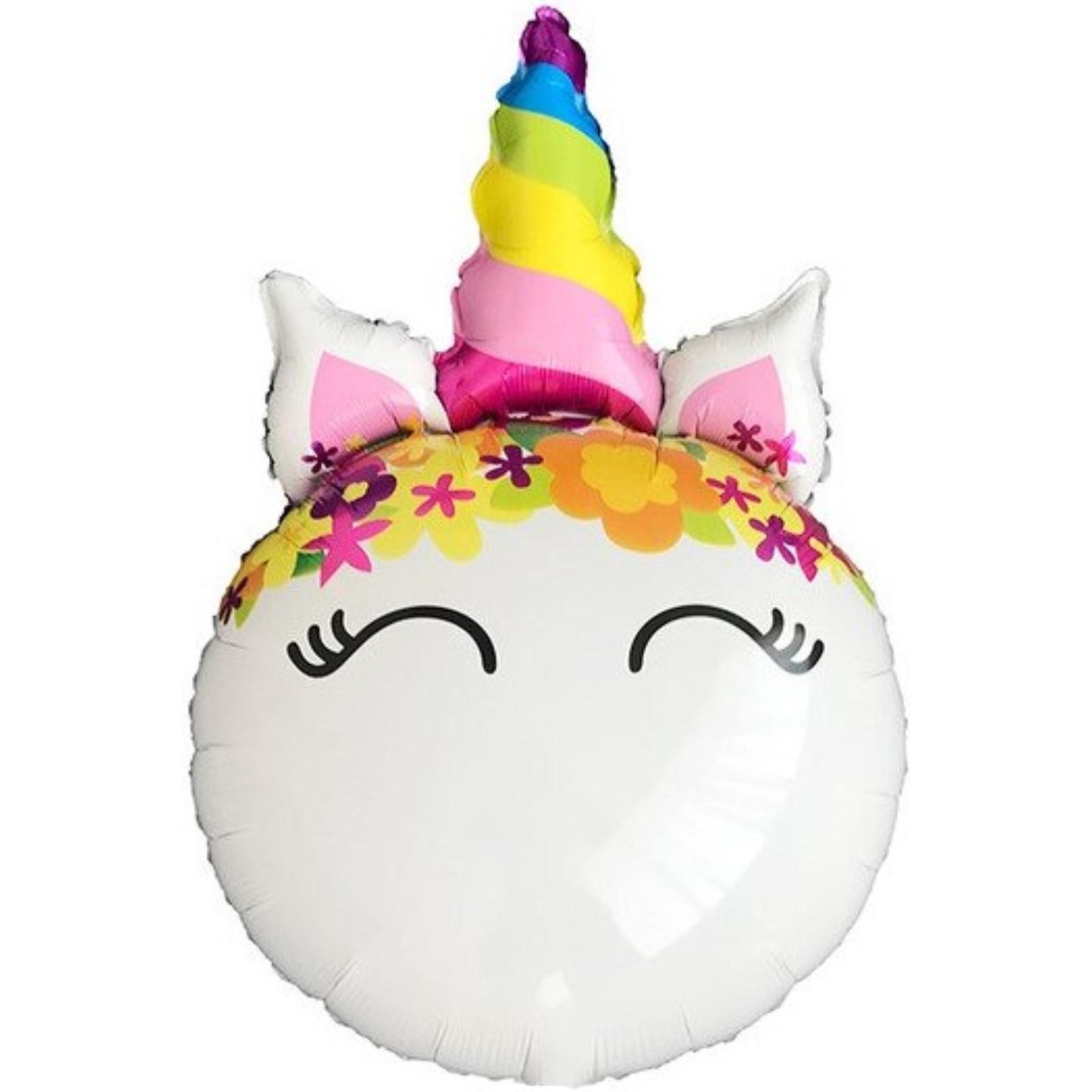 Шар фольгированный 31" Цветочный Единорог СИМА-ЛЕНД, арт. 7091687