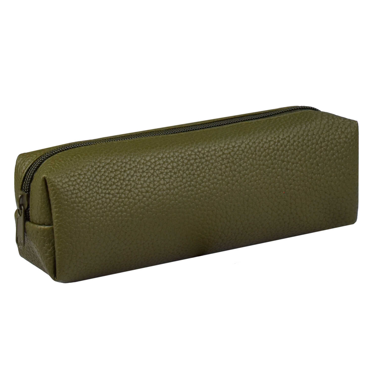 Пенал-косметичка 1 отделение ФЕНИКС искусственная кожа хаки, арт. 65318