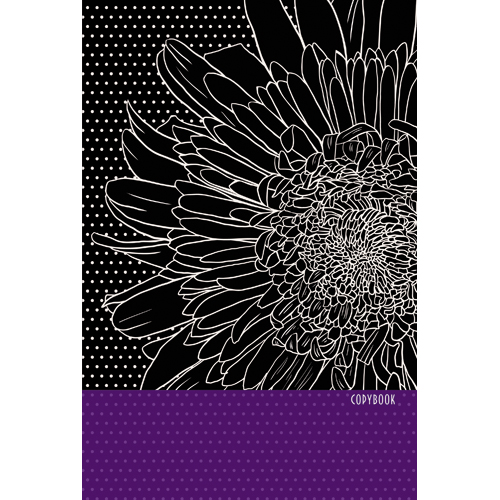 Тетрадь А5 80л клетка спираль LISTOFF Графика Прекрасный цветок твердая обложка, арт. ТСФЛ5804542