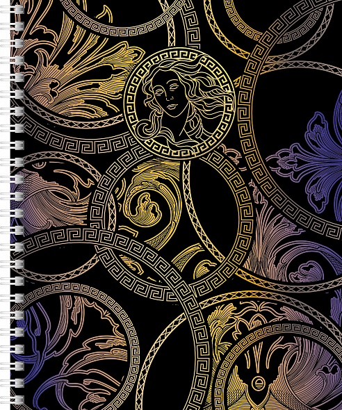 Тетрадь А5 96л клетка спираль ХАТБЕР От Кутюр ассорти, арт. 96Т5лофВ1гр