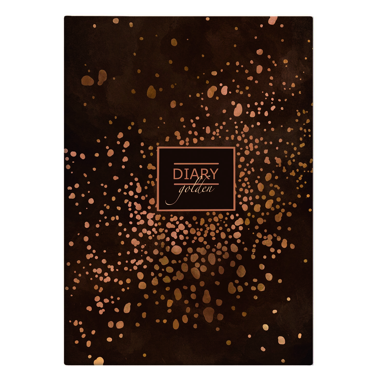 Ежедневник недатированный А5 ФЕНИКС Diary Золотые капли soft touch твердая обложка, арт. 61461