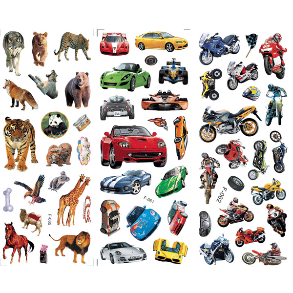 Наклейки объемные Set 1 deVENTE 7*17 многоразовые для мальчиков, арт. 8004195