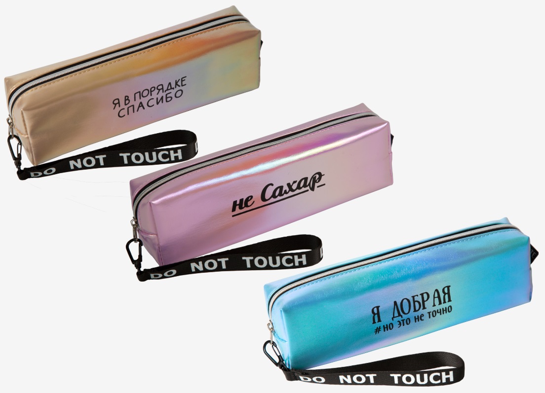 Пенал 1 отделение deVENTE Girl Power искусственная кожа ассорти, арт. 7025394