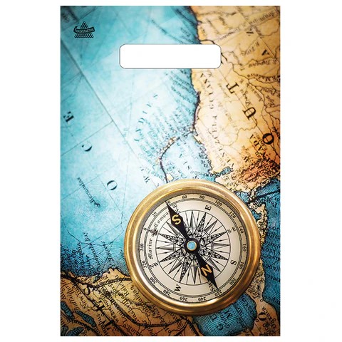 Пакет полиэтиленовый пробивные ручки 20*30 ТИКОПЛАСТИК Компас, арт. 701510